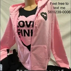 Victoria's Secret - Pull à Capuche Rose Marbré - Sweat-shirt Capuche Avec écusson